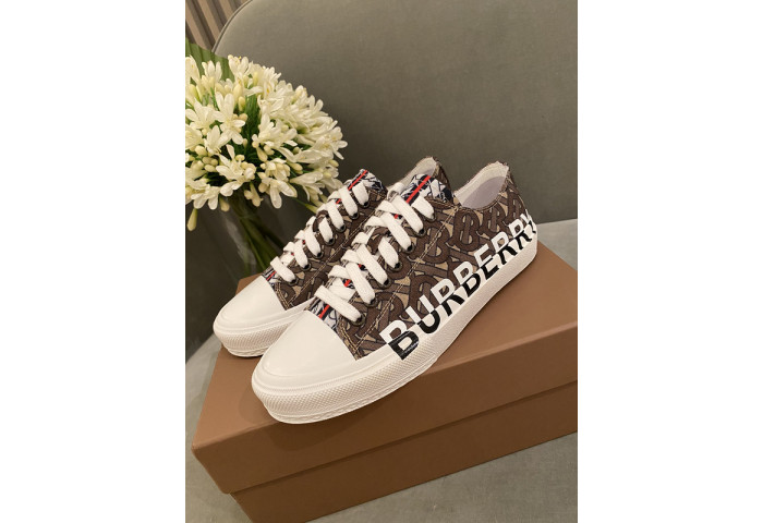 Bur*berry Vintage Check Cotton Sneakers