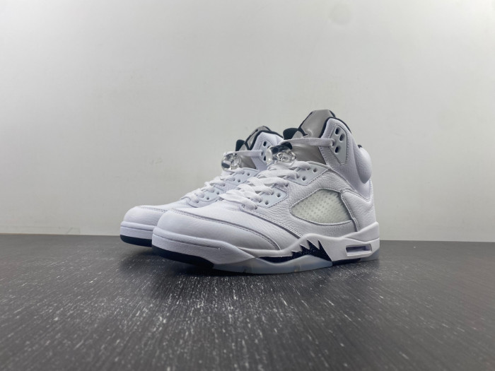 air jordan 5 retro ''white black'' dd0587-110