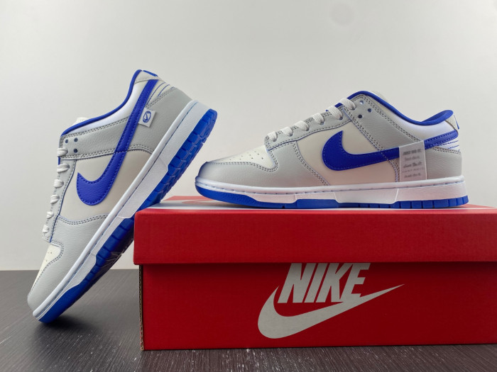 nike dunk low worldwide white royal blue fb1841-110