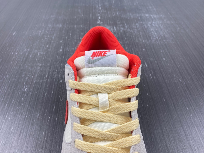 nike dunk low "grey/red" athletic department fj5429-133