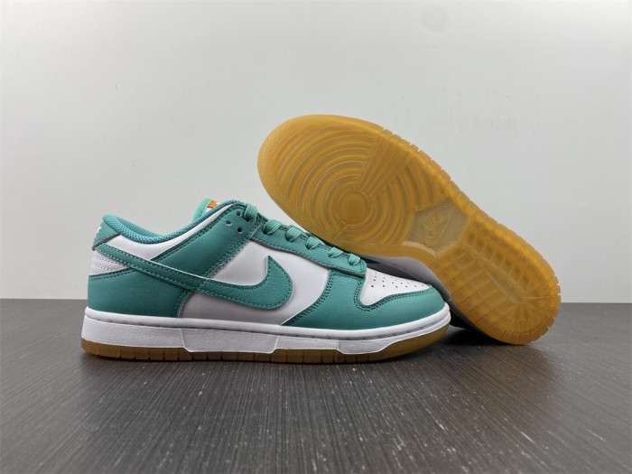nike dunk low white turquoise - dv2190-100