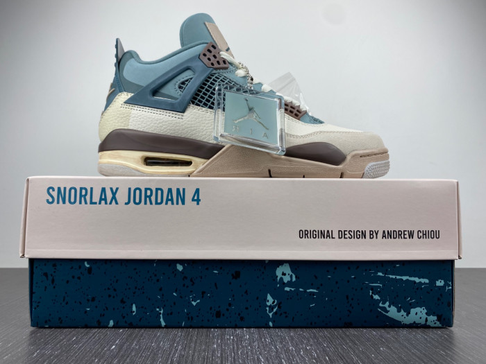 pokémon x air jordan 4 “snorlax custom”