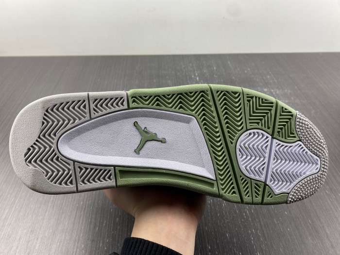 air jordan 4 wmns "oil green" aq9129-103