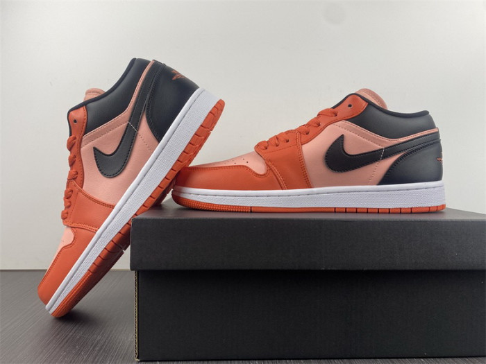 air jordan 1 low orange black dm3379-600