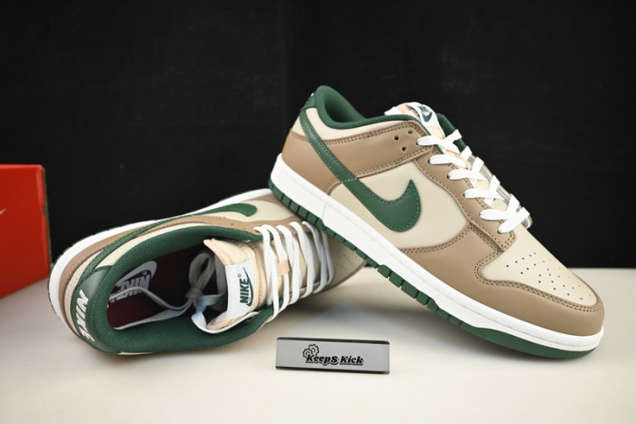 nike dunk low tan green fb7160-231