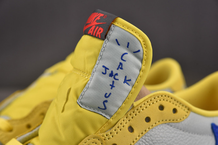 travis scott x air jordan 1 low og “canary” dz4137-700