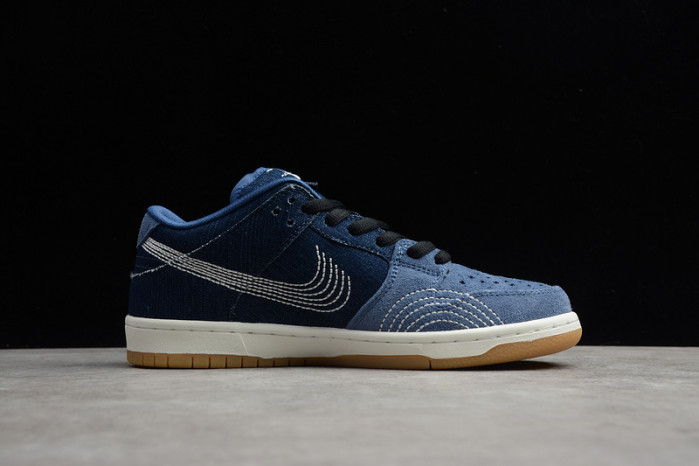 nike sb dunk low denim sashiko - cv0316-400