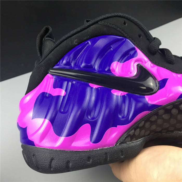 nike air foamposite pro "purple camo" (black) - 624041-012