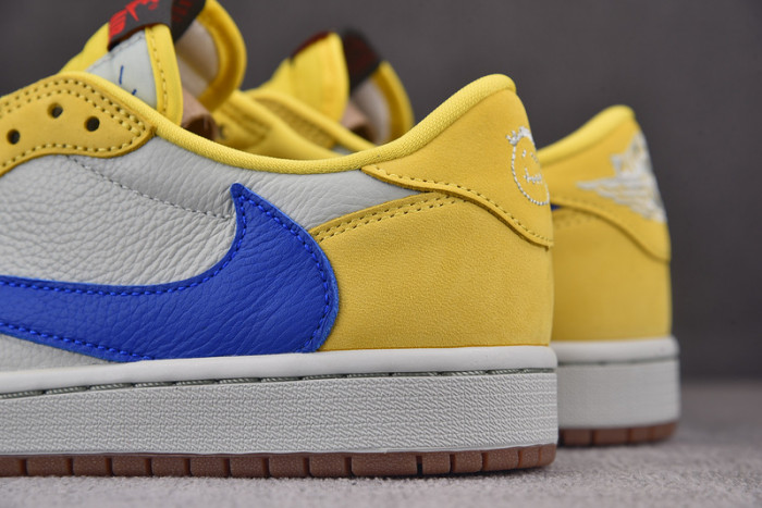 travis scott x air jordan 1 low og “canary” dz4137-700