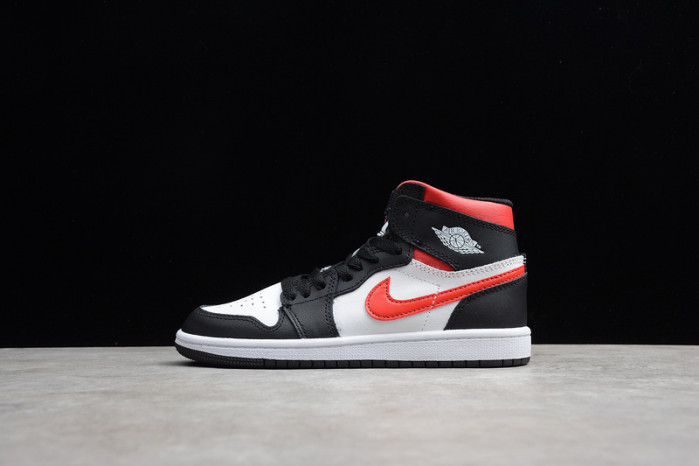 AIR JORDAN 1 BLACK WHITE GYM RED KID-555088-061