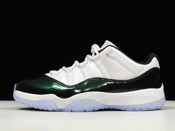 air jordan 11 retro low "emerald, easter" 528895-145