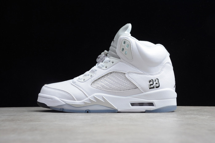air jordan 5 retro ''metallic white'' 136027-130