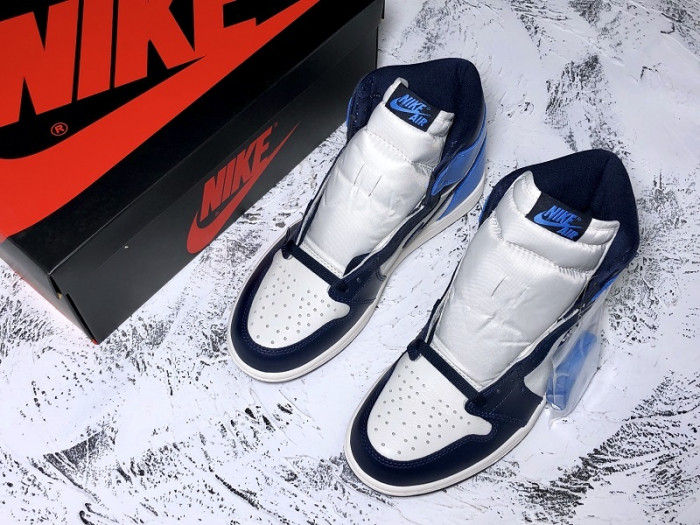 air jordan 1 retro high og "obsidian/university blue 555088-140