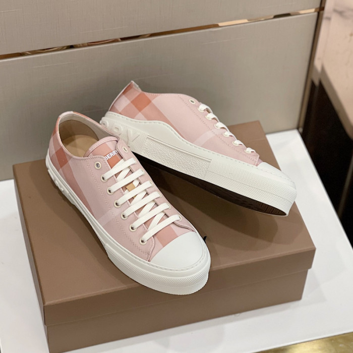 B**rry vintage check cotton sneakers