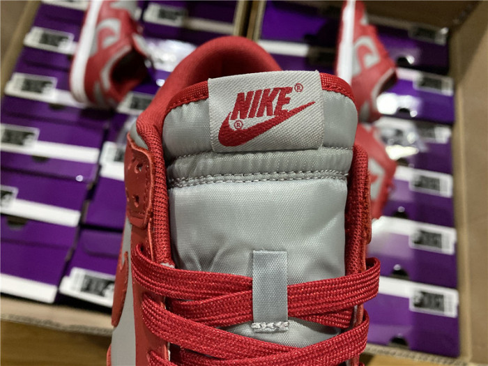 nike dunk low retro medium grey varsity red unlv (2021) dd1391-002