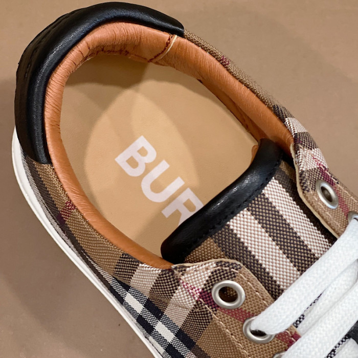 Bur*berry Vintage Check Cotton Sneakers