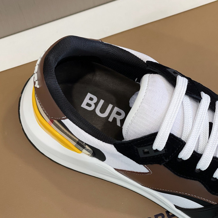 Bur*berry Vintage Check, Leather and Mesh Sneakers