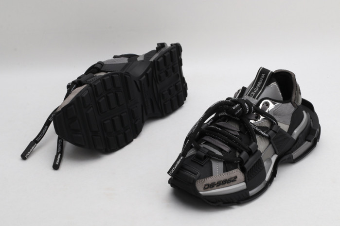 mixed-material space sneakers