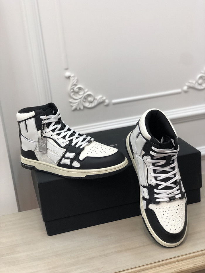 amiri* skel leather sneakers