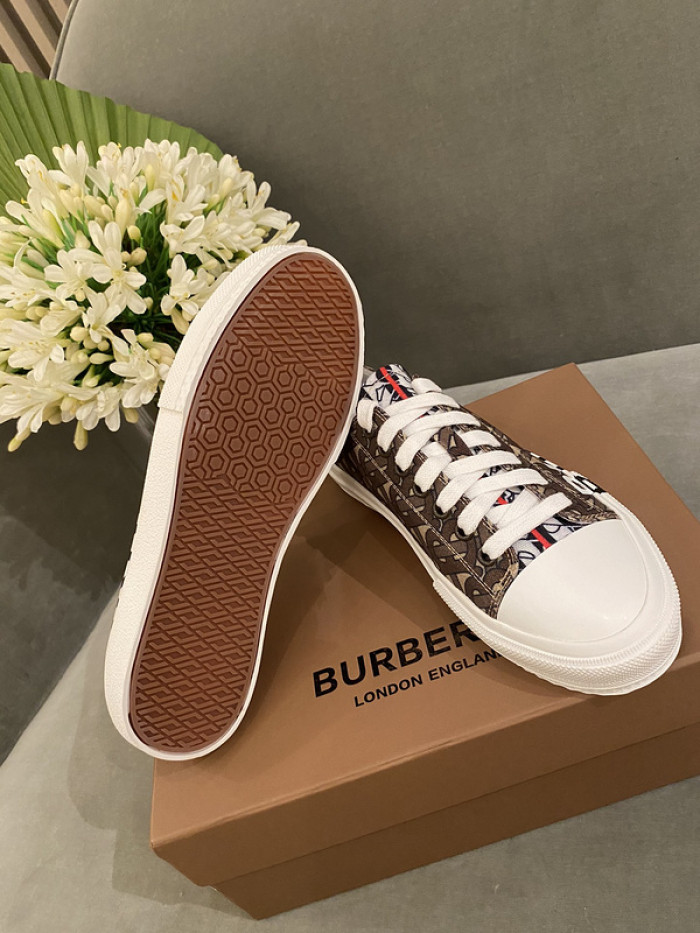 B**rry vintage check cotton sneakers