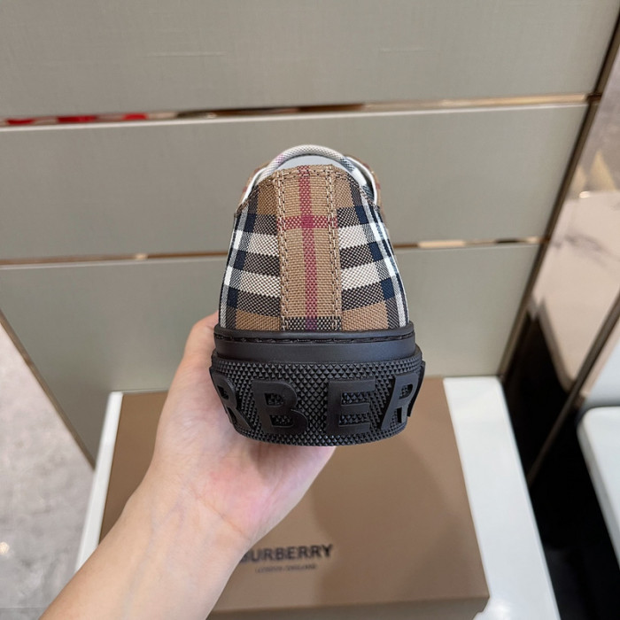 B**rry vintage check cotton sneakers