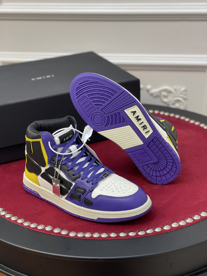 amiri* skel leather sneakers