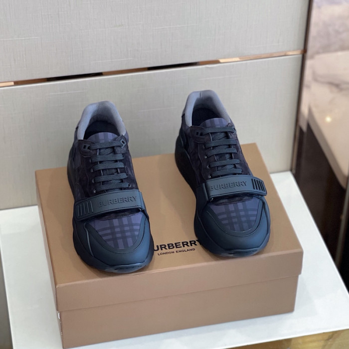 Bur*berry Vintage Check, Leather and Mesh Sneakers