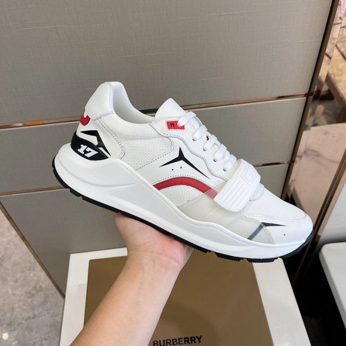 Bur*berry Vintage Check, Leather and Mesh Sneakers