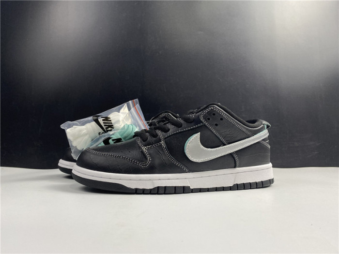 nike sb dunk low Di*m*nd s*pply co black Di*m*nd bv1310-001