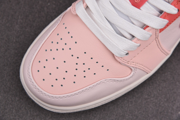 air jordan 1 low white pink grey dm5443-666