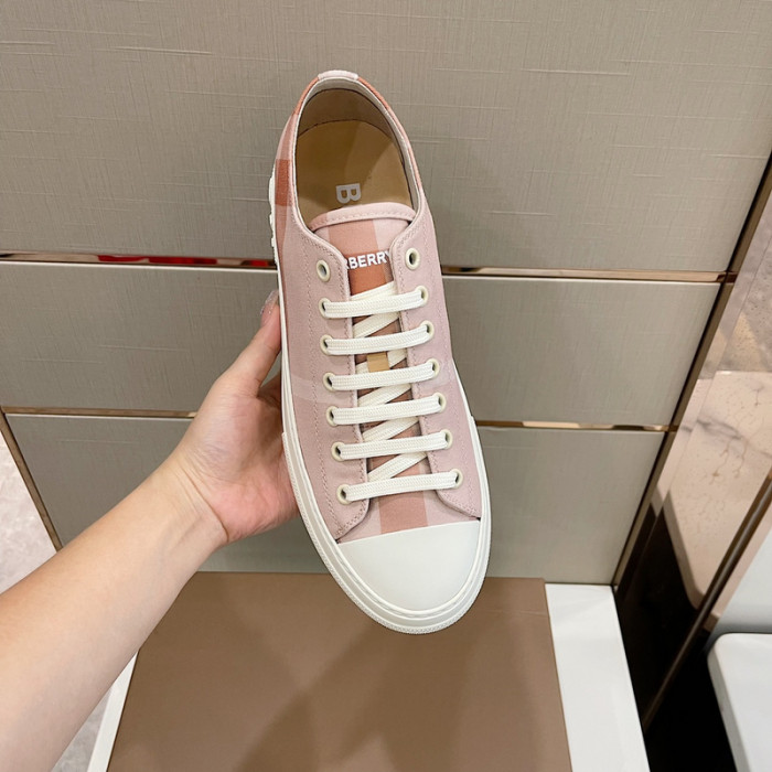 B**rry vintage check cotton sneakers