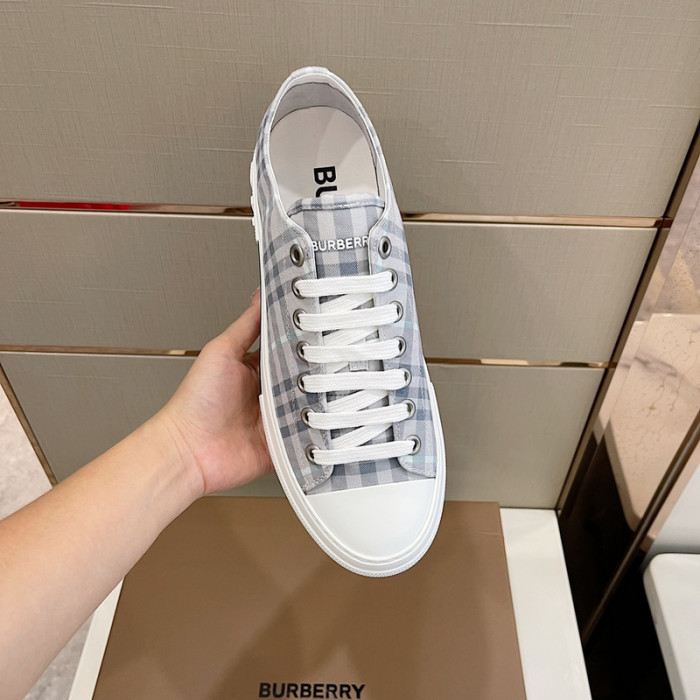 B**rry vintage check cotton sneakers