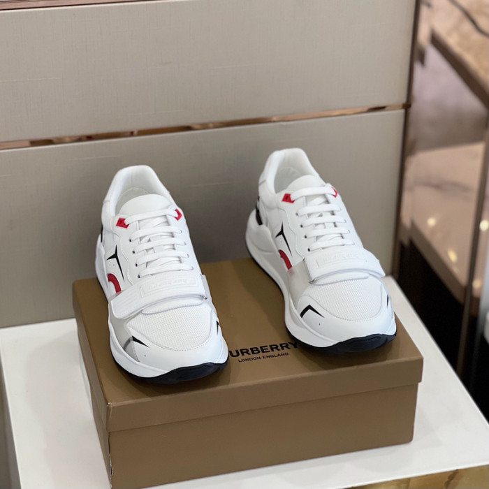 Bur*berry Vintage Check, Leather and Mesh Sneakers