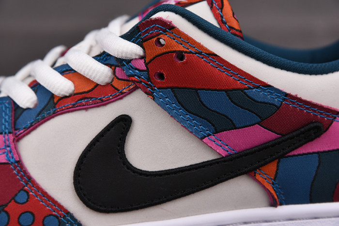 nike sb dunk low pro parra abstract art (2021) dh7695-600
