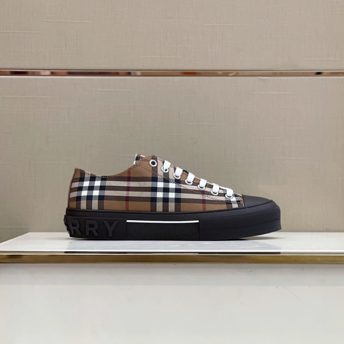 B**rry vintage check cotton sneakers