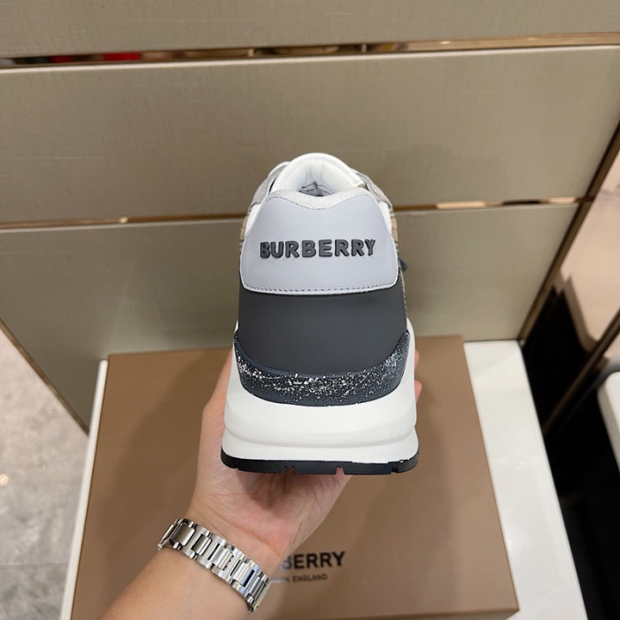 Bur*berry Vintage Check, Leather and Mesh Sneakers