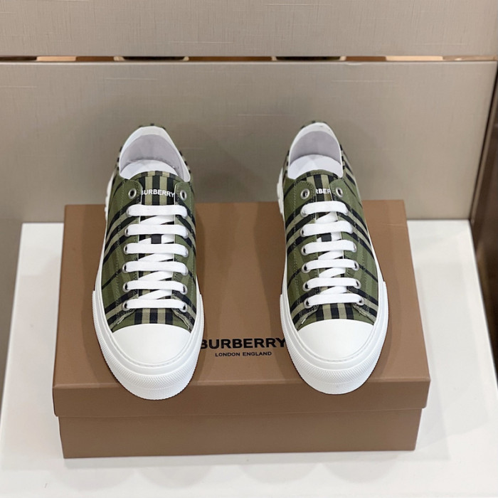B**rry vintage check cotton sneakers