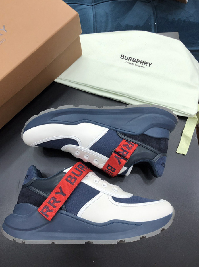 Bur*berry Vintage Check, Leather and Mesh Sneakers