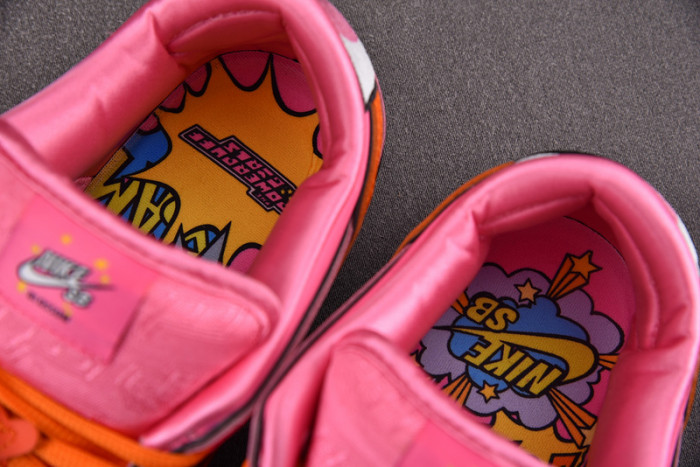 the powerpuff girls x nike sb dunk low blossom fd2631-600