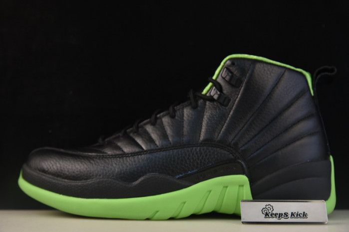 air jordan 12 black neon green