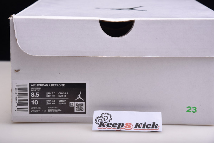 air jordan 4 "metallic green" ct8527-113