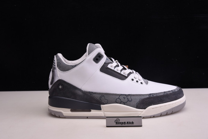 KAWS x Air Jordan 3 Company Grey