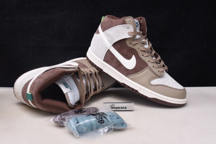 nike dunk high light chocolate dh5348-100